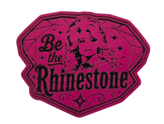 Dolly inspired leatherette patch