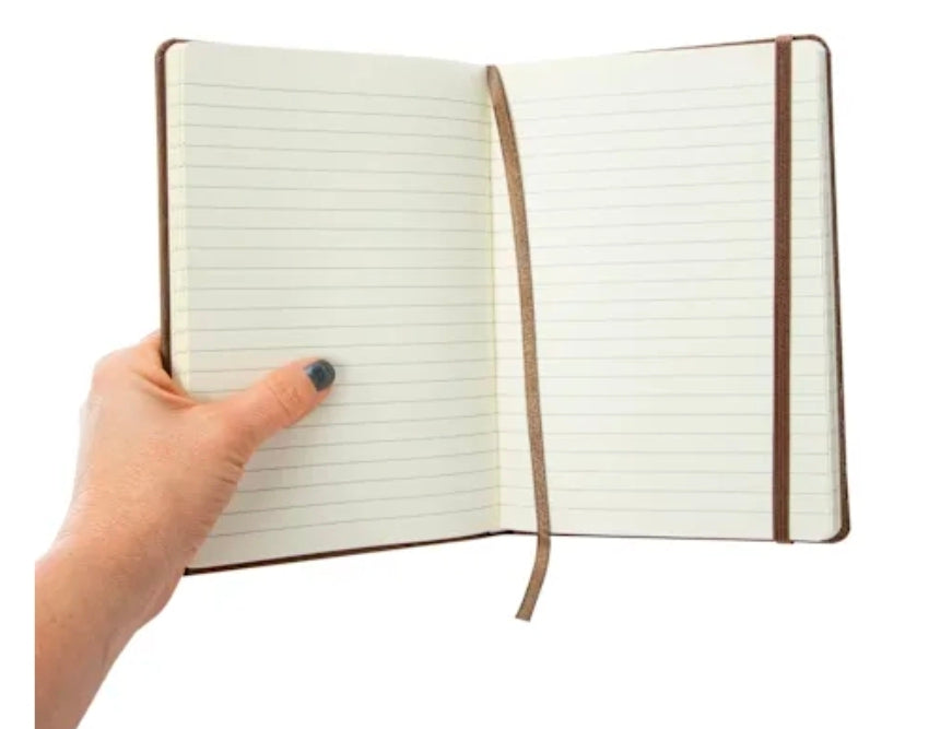 Wood Printed Journal bundle: includes beaded pen