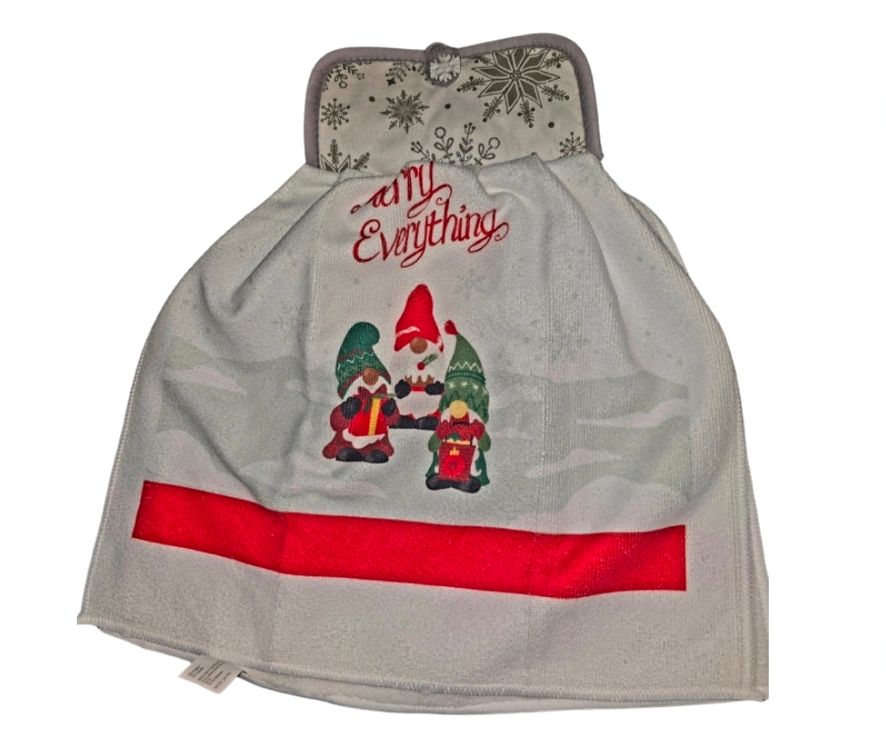 Hanging kitchen hand towel