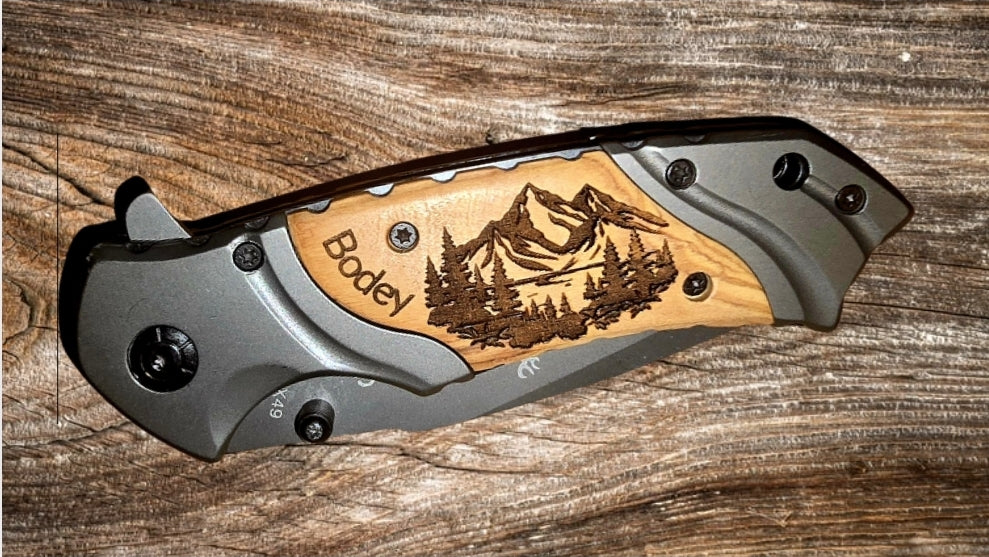 Custom Engraved Browning Pocket Knife -  x49, x50, or FA15