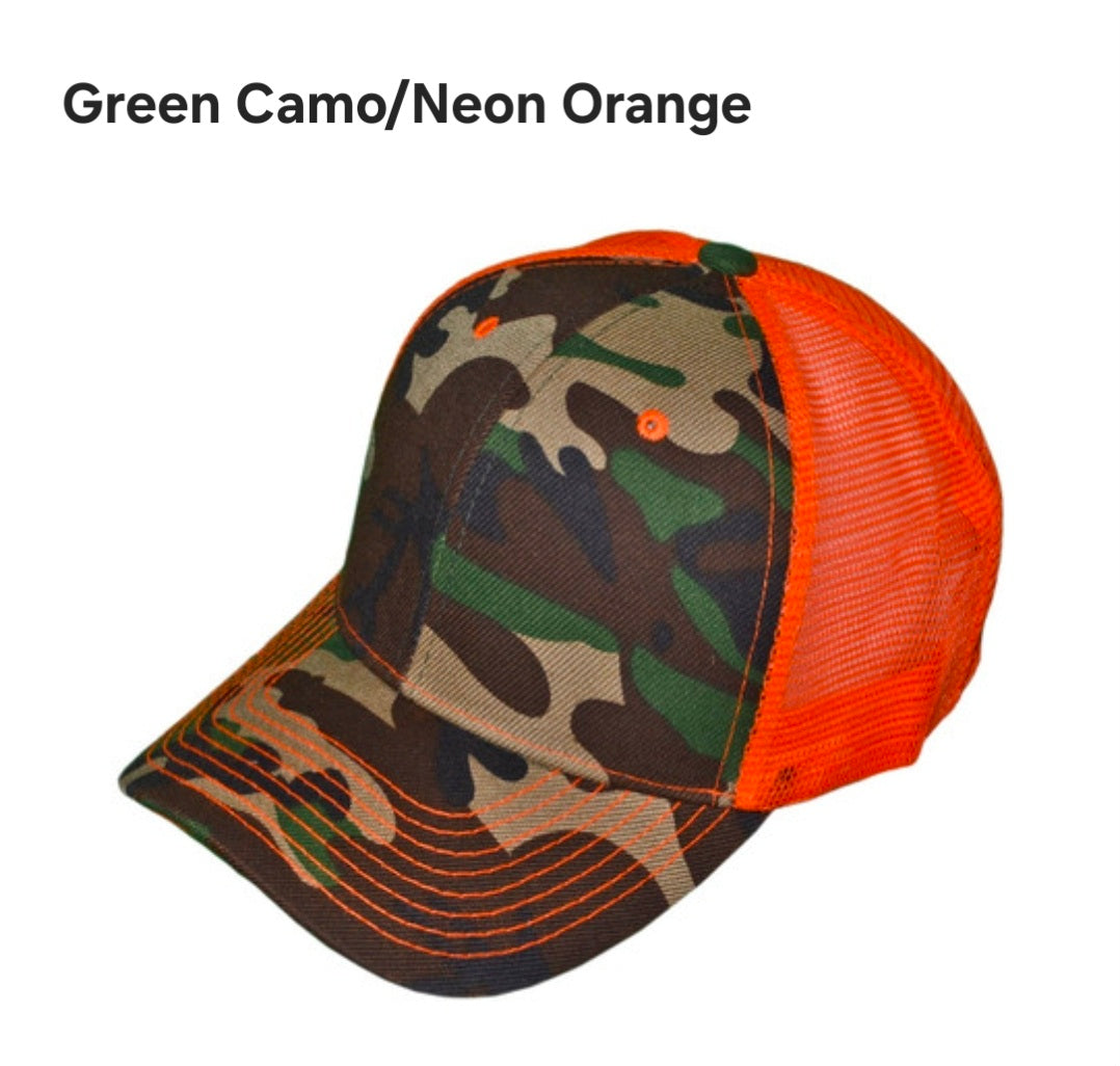 Custom Trucker hat with personalized hat patch