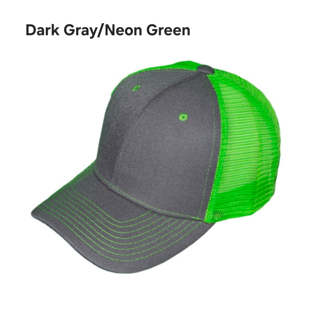 Custom Trucker hat with personalized hat patch