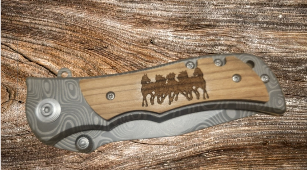 Demascus Folding knife