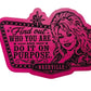 Dolly inspired leatherette patch