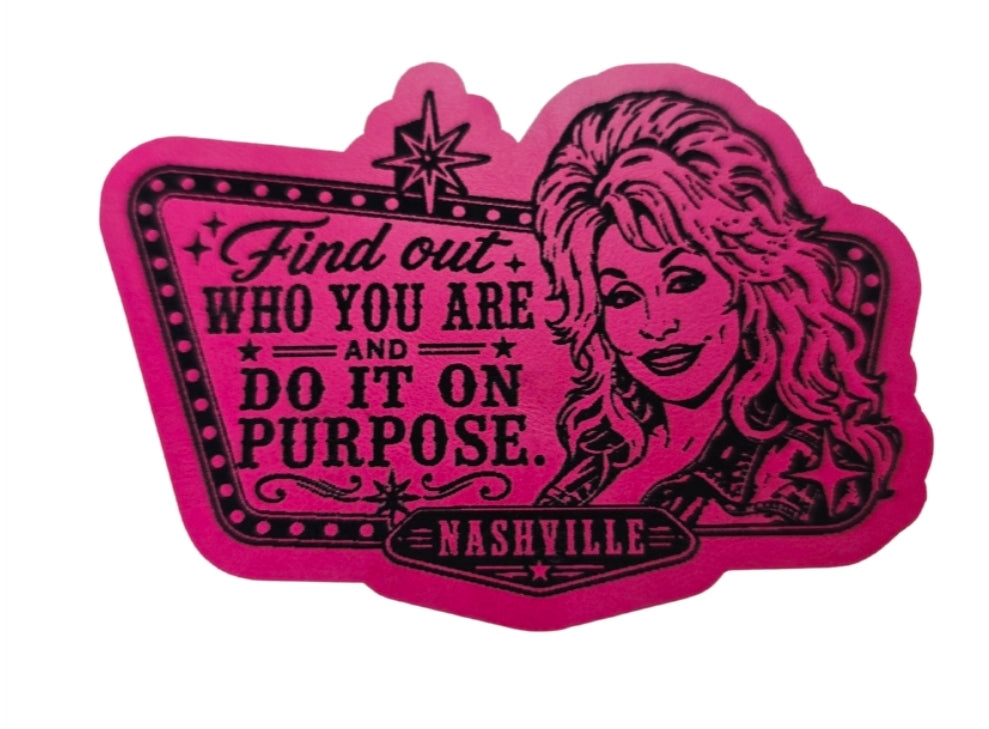 Dolly inspired leatherette patch