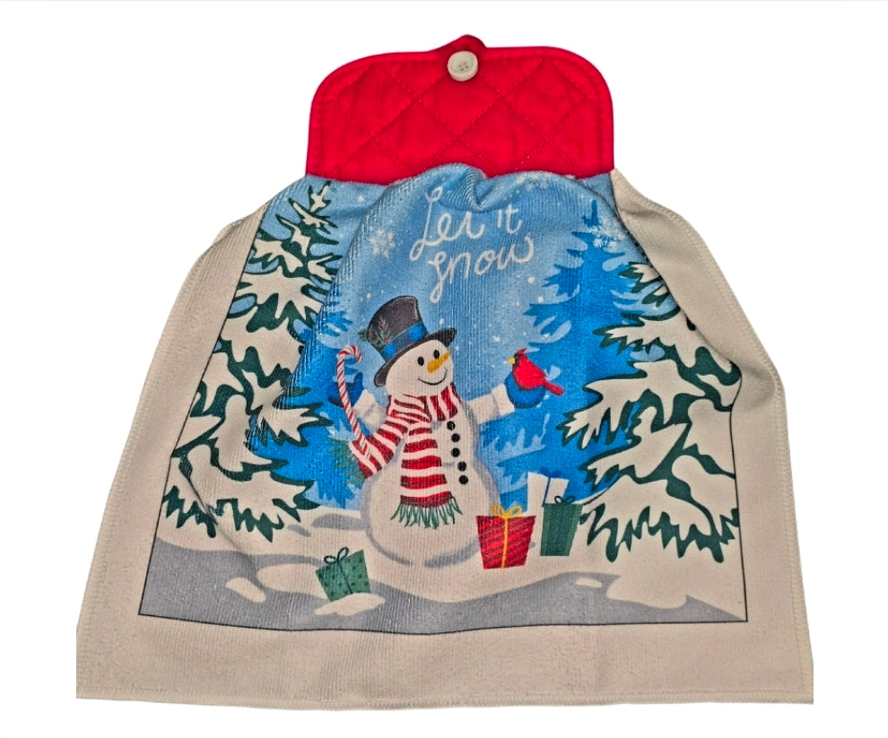 Hanging kitchen hand towel