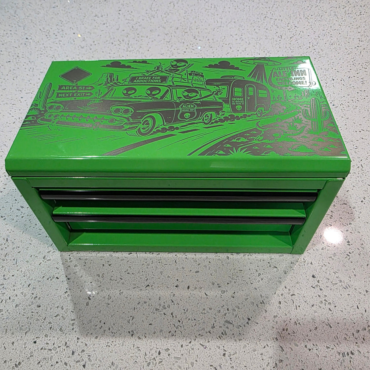 PreMade Mini Toolbox - Alien Road Trip