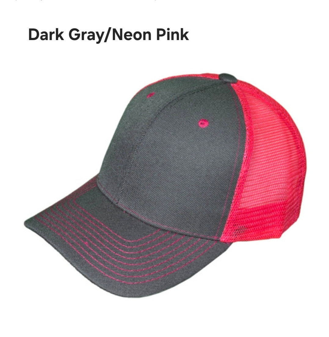 Custom Trucker hat with personalized hat patch