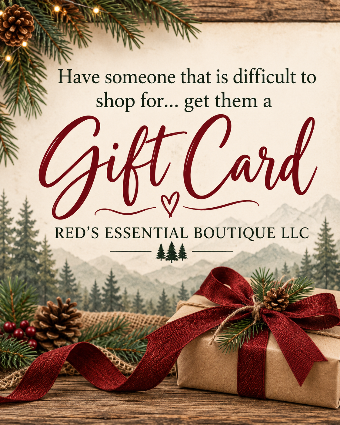 Red's Essential Boutique Gift Card