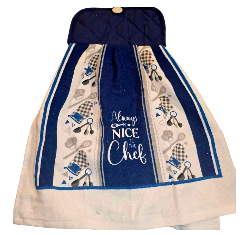 Hanging kitchen hand towel