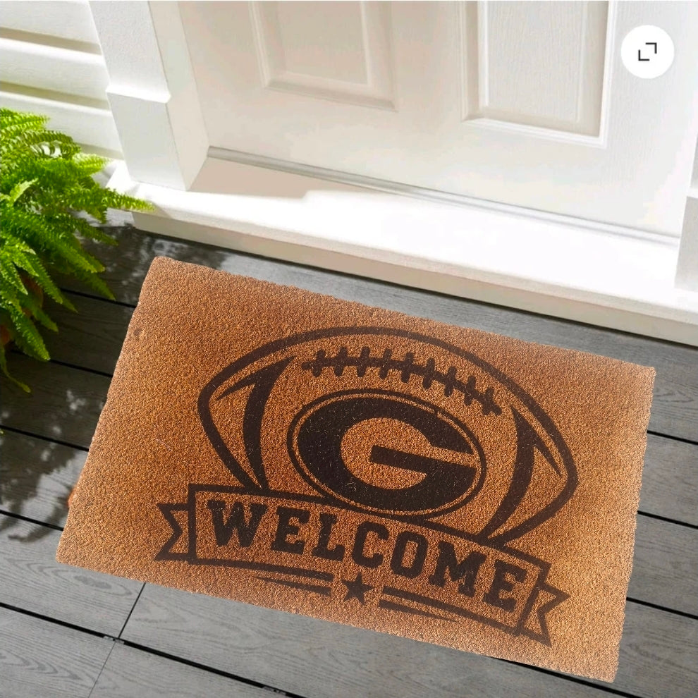 Engraved Coir Rug