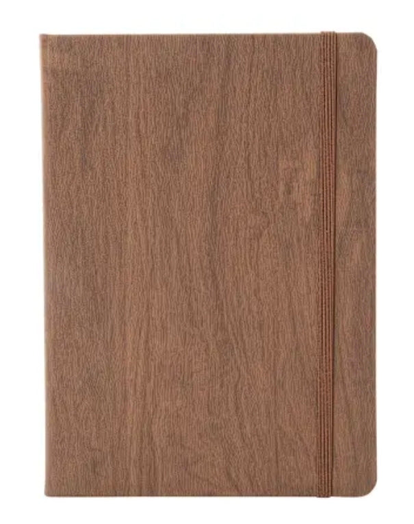 Wood Printed Journal bundle: includes beaded pen