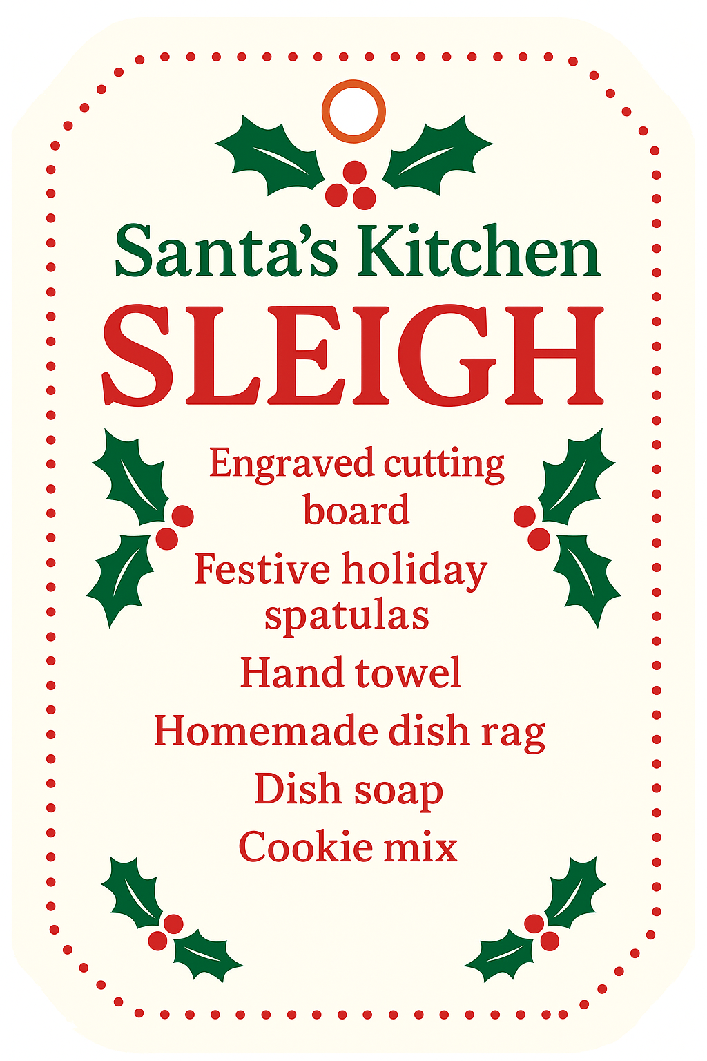 Santa's kitchen sleigh