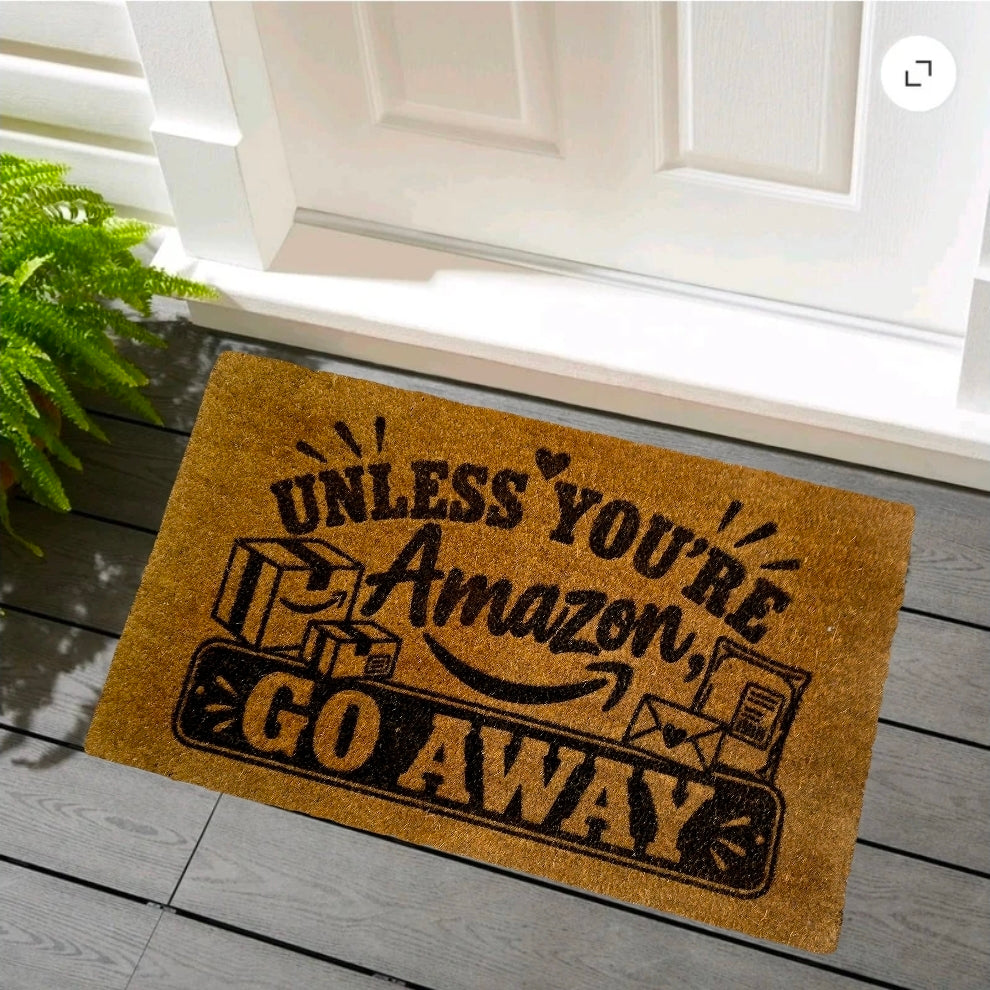 Engraved Coir Rug