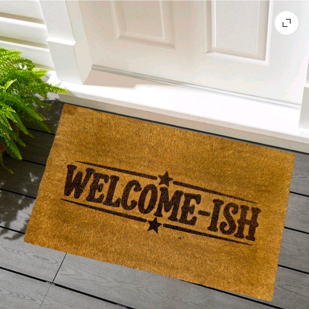 Engraved Coir Rug