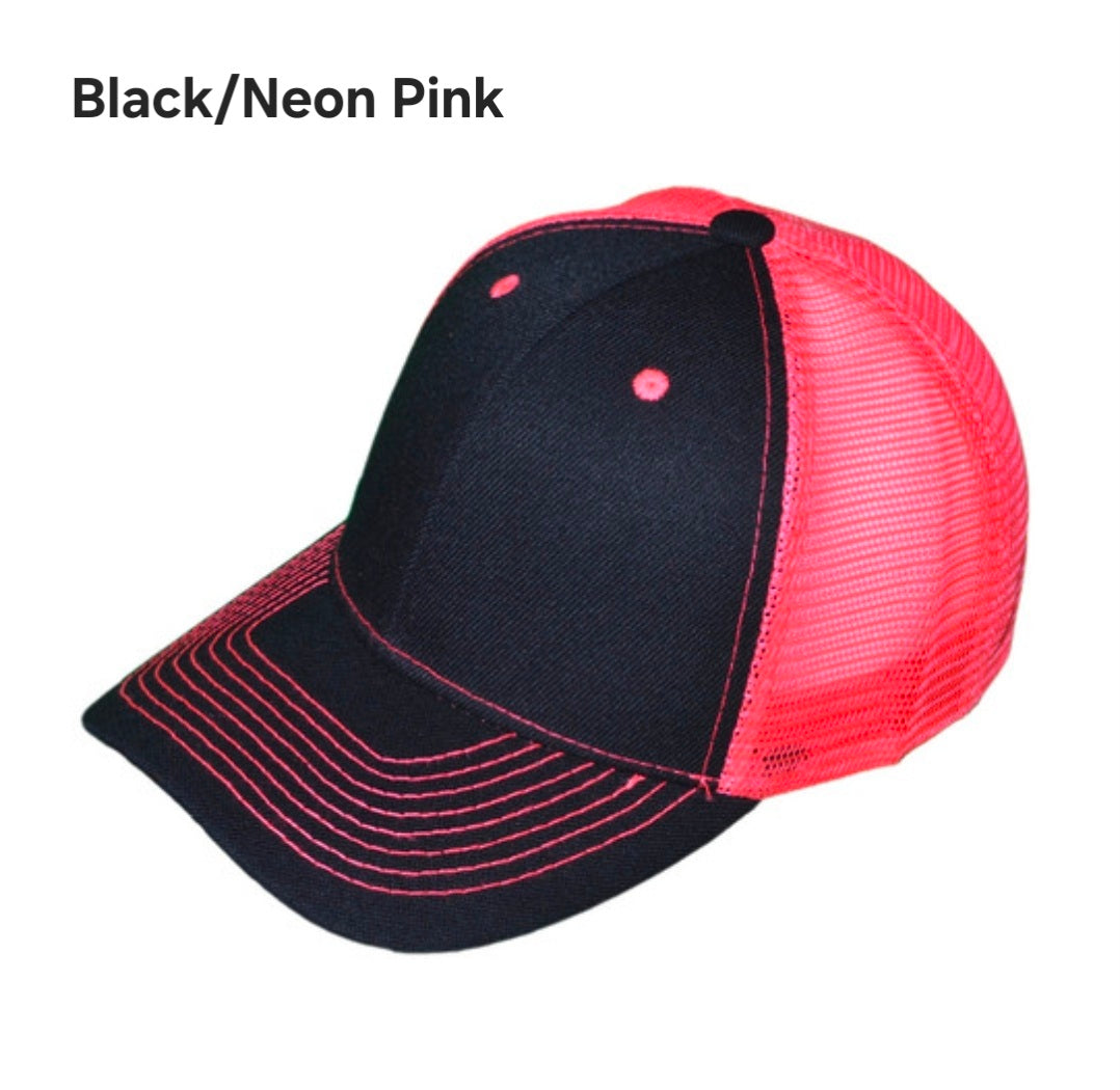 Custom Trucker hat with personalized hat patch