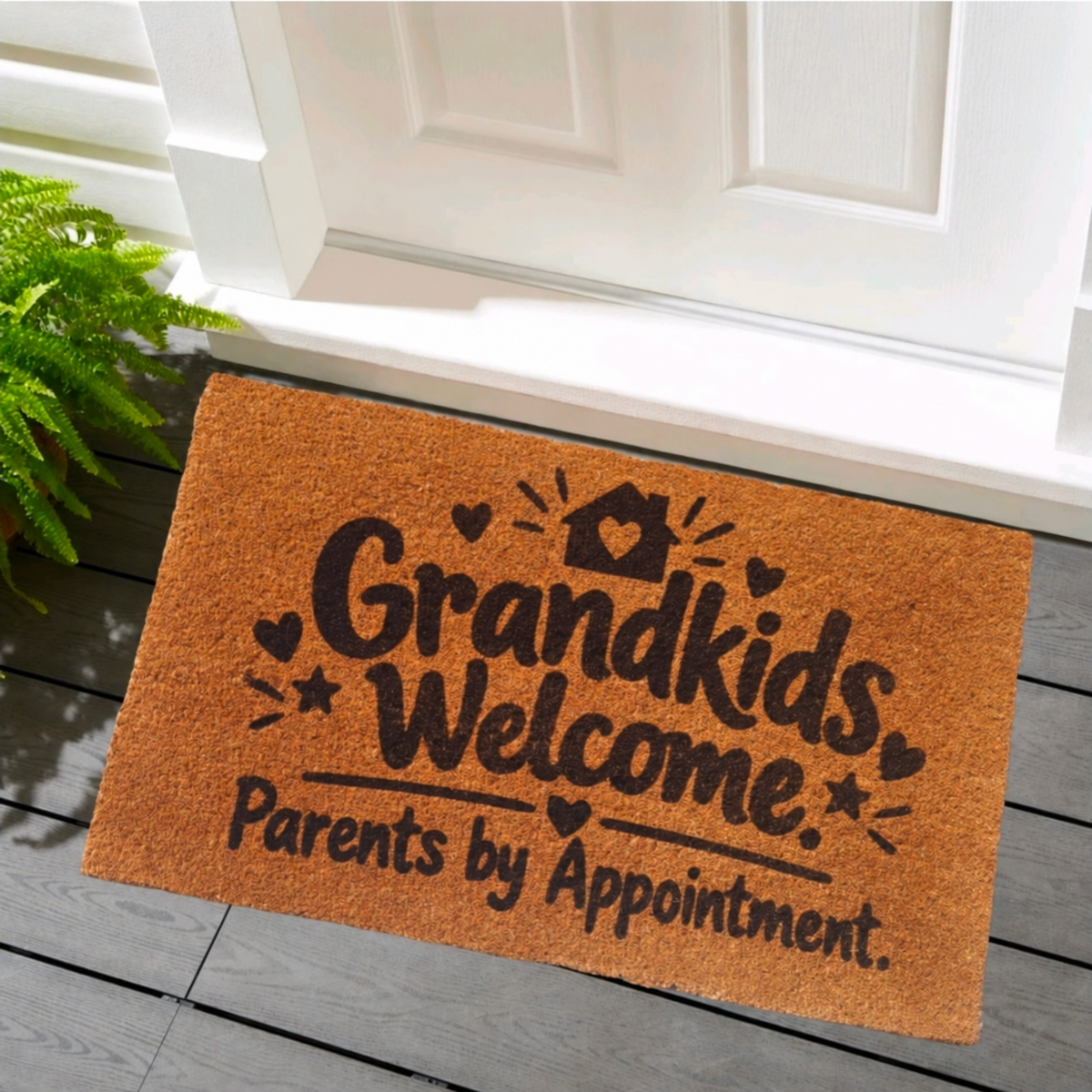 Engraved Coir Rug