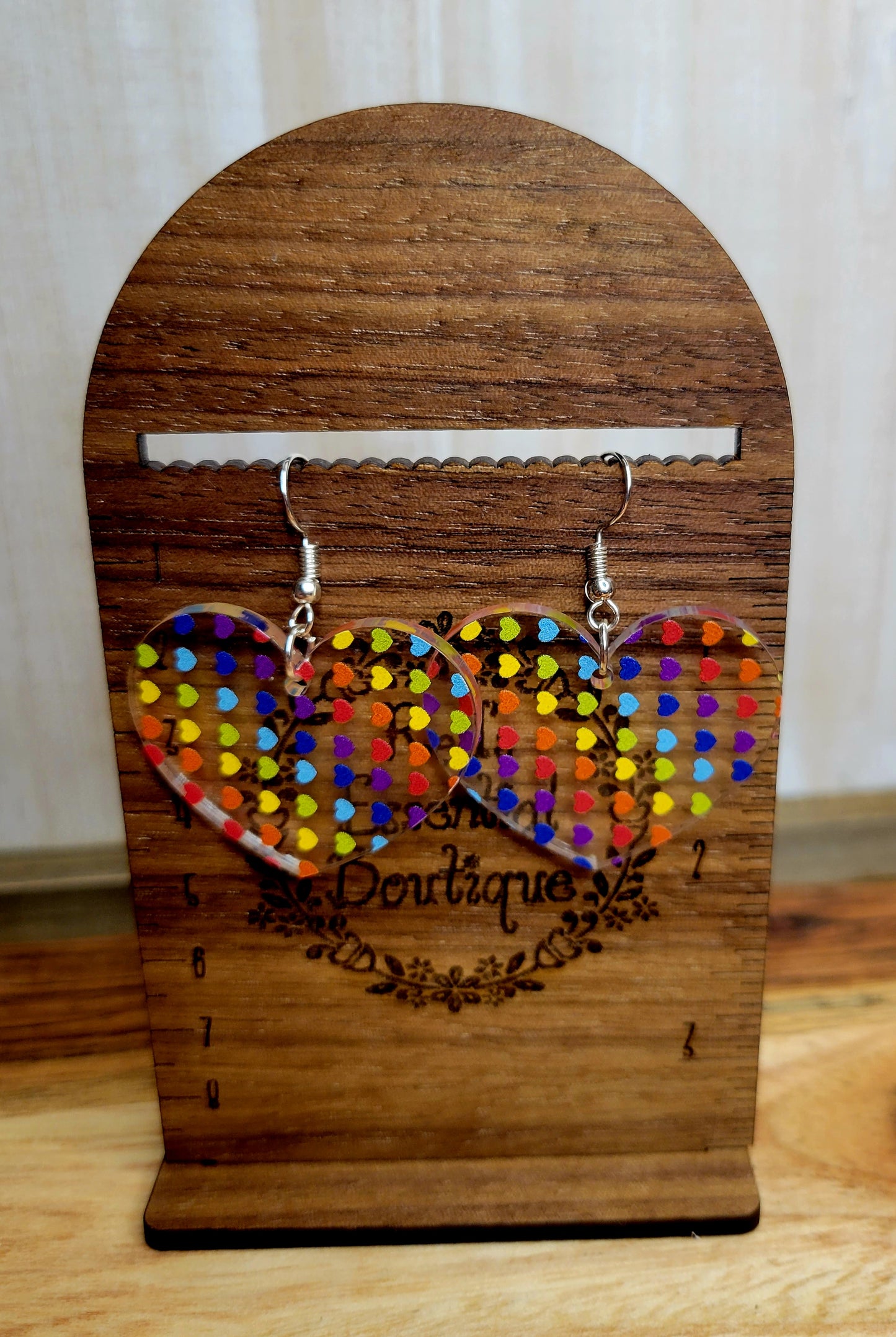 Rainbow Heart Earrings