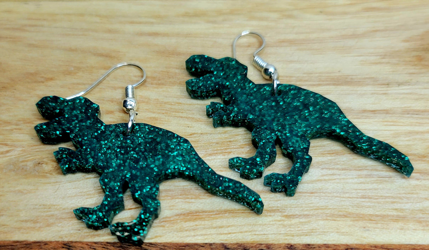 T-Rex Acrylic Earrings