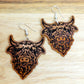 Highland Cow Novelty Earrings