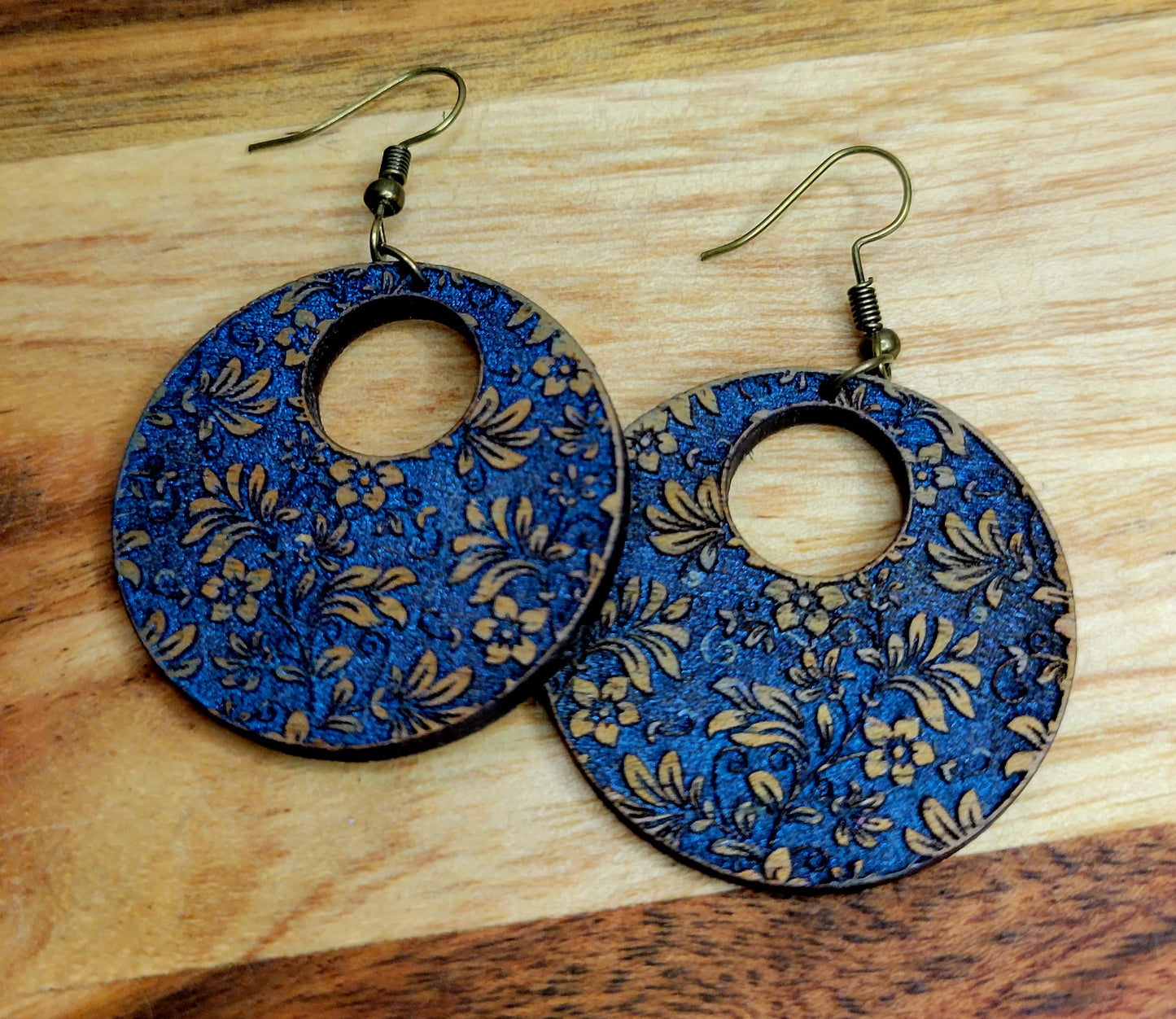 Floral Round Earrings