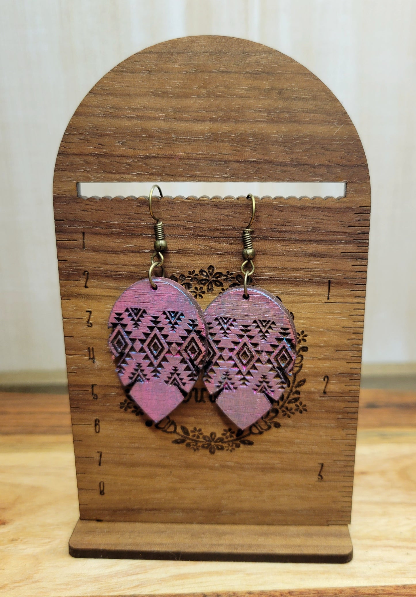 Aztec Feather Earrings