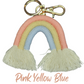 Macramé Rainbow Keychain