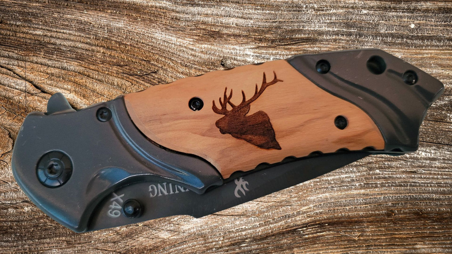 Browning Pocket Knife - Custom Engraved