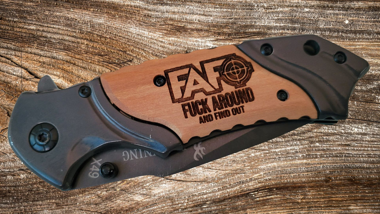 Browning Pocket Knife - Custom Engraved