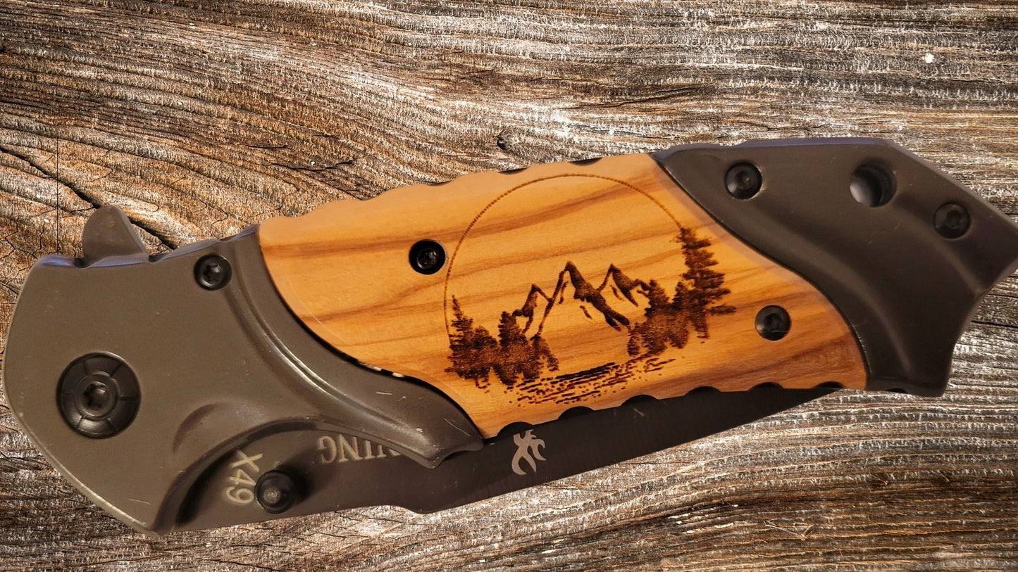 Browning Pocket Knife - Custom Engraved