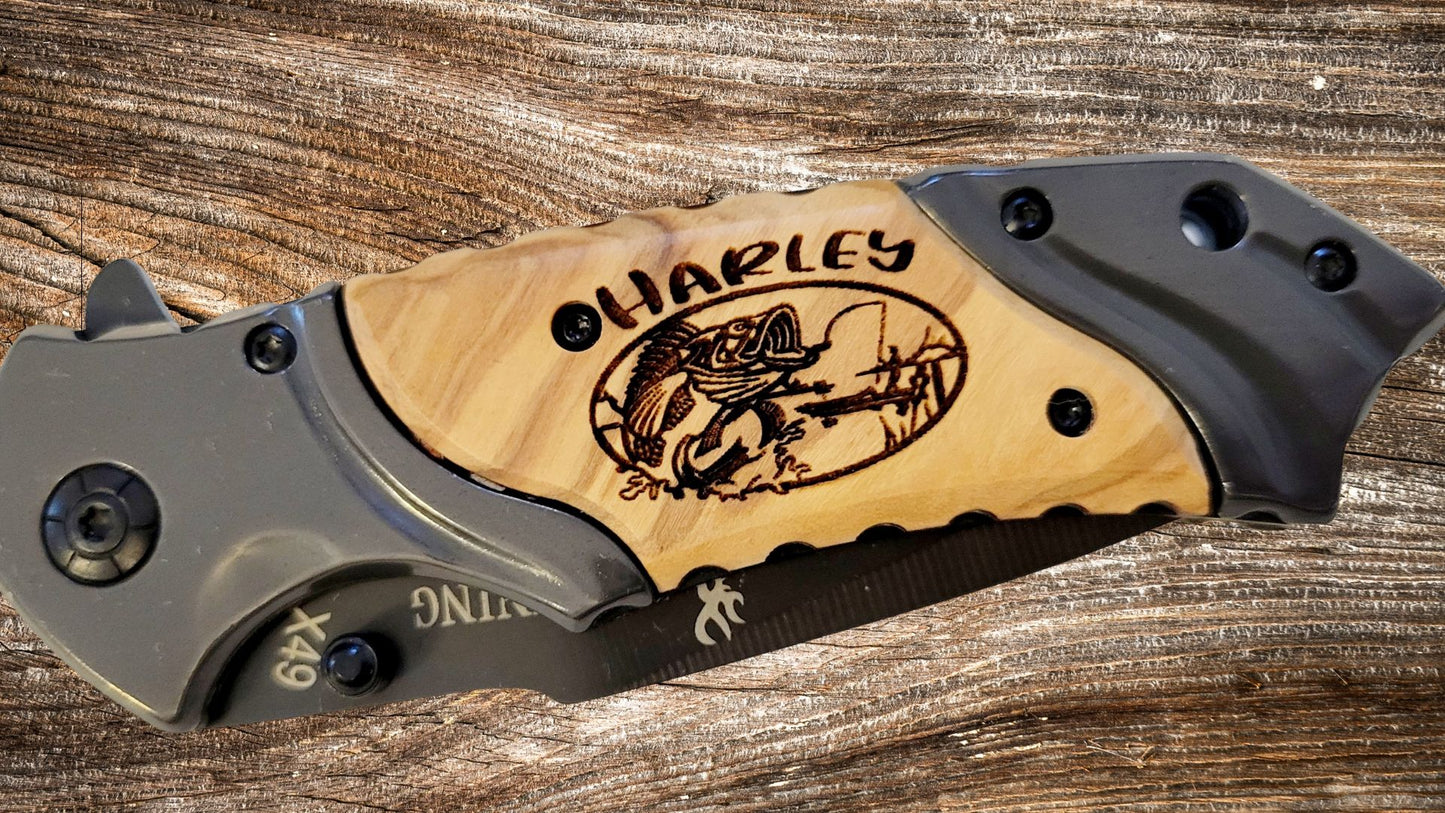 Browning Pocket Knife - Custom Engraved