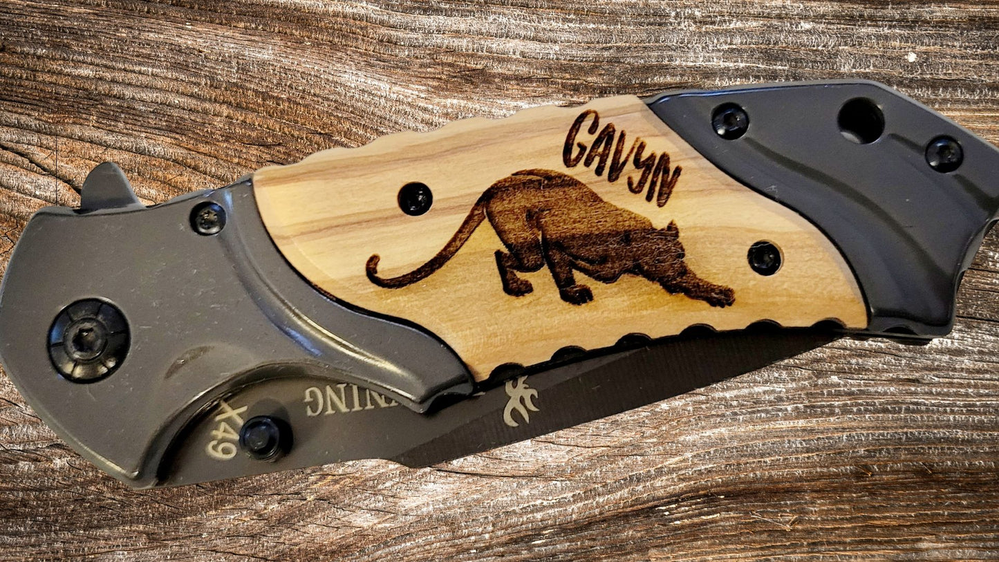 Browning Pocket Knife - Custom Engraved