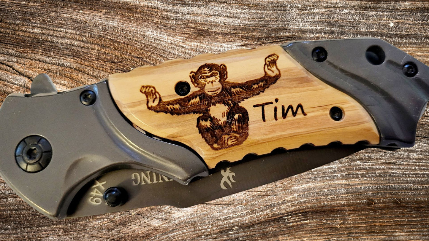 Browning Pocket Knife - Custom Engraved