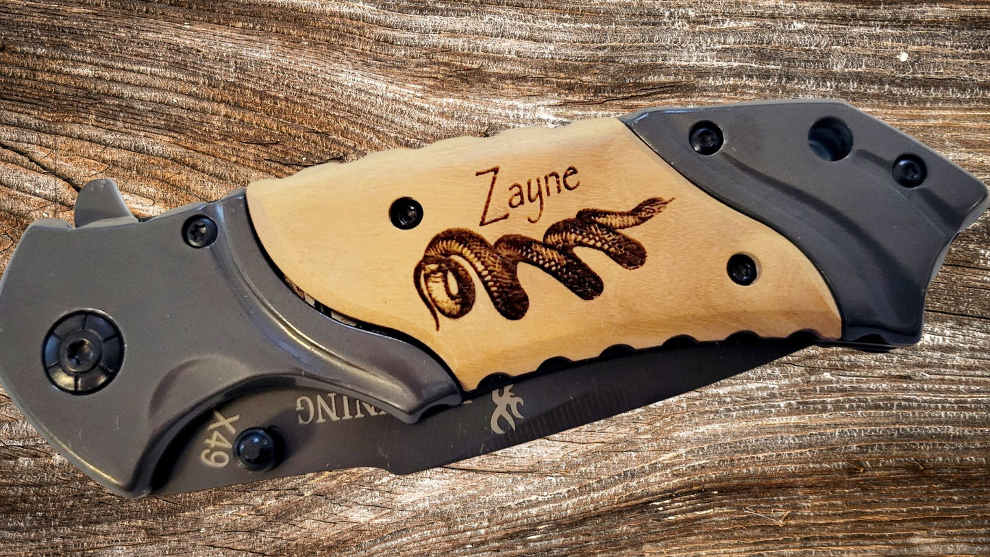 Browning Pocket Knife - Custom Engraved