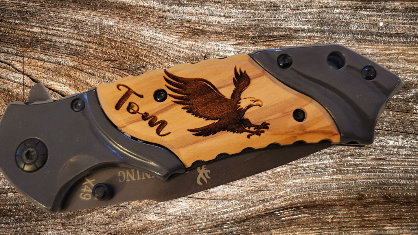 Browning Pocket Knife - Custom Engraved