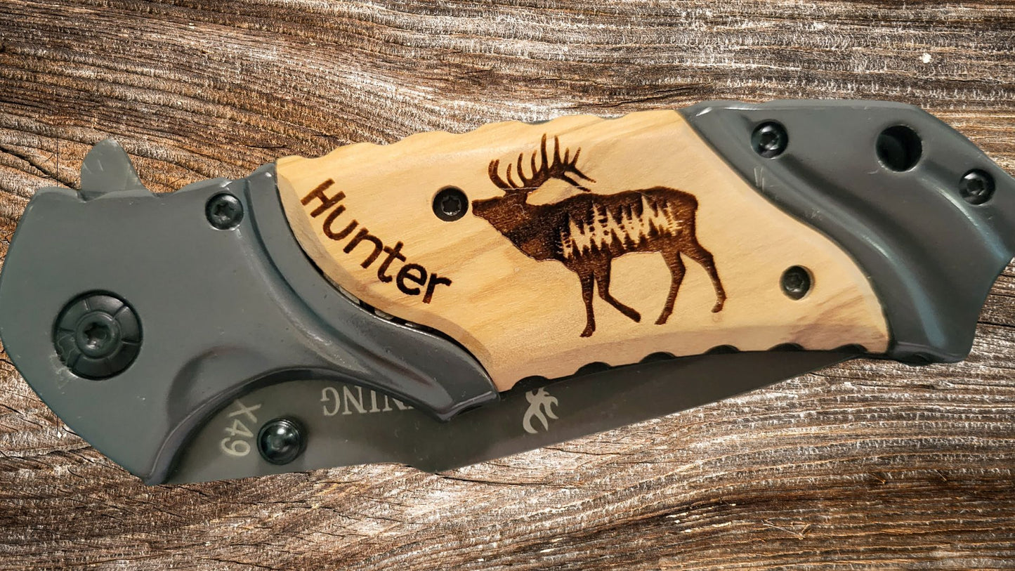 Browning Pocket Knife - Custom Engraved