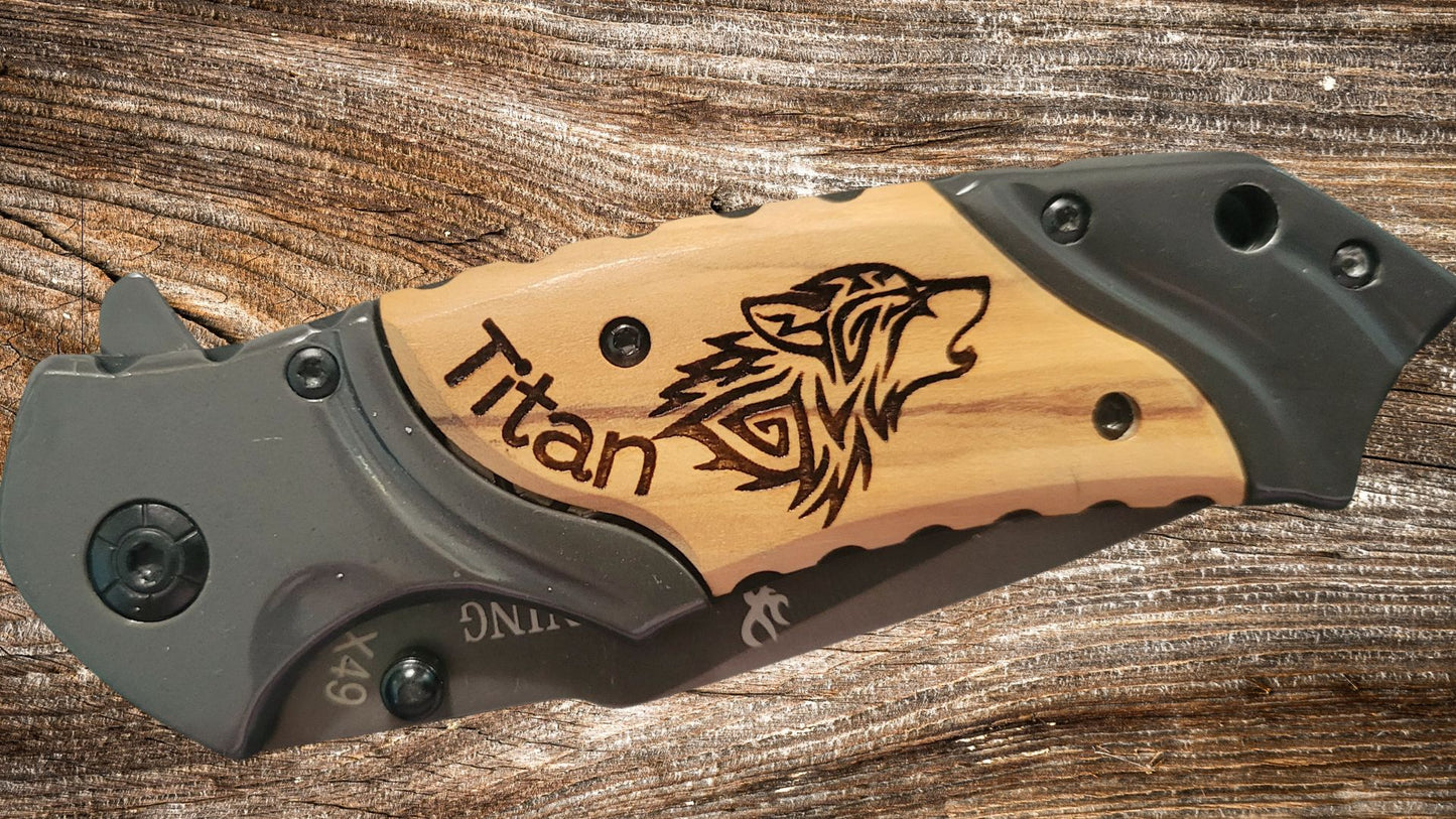 Browning Pocket Knife - Custom Engraved