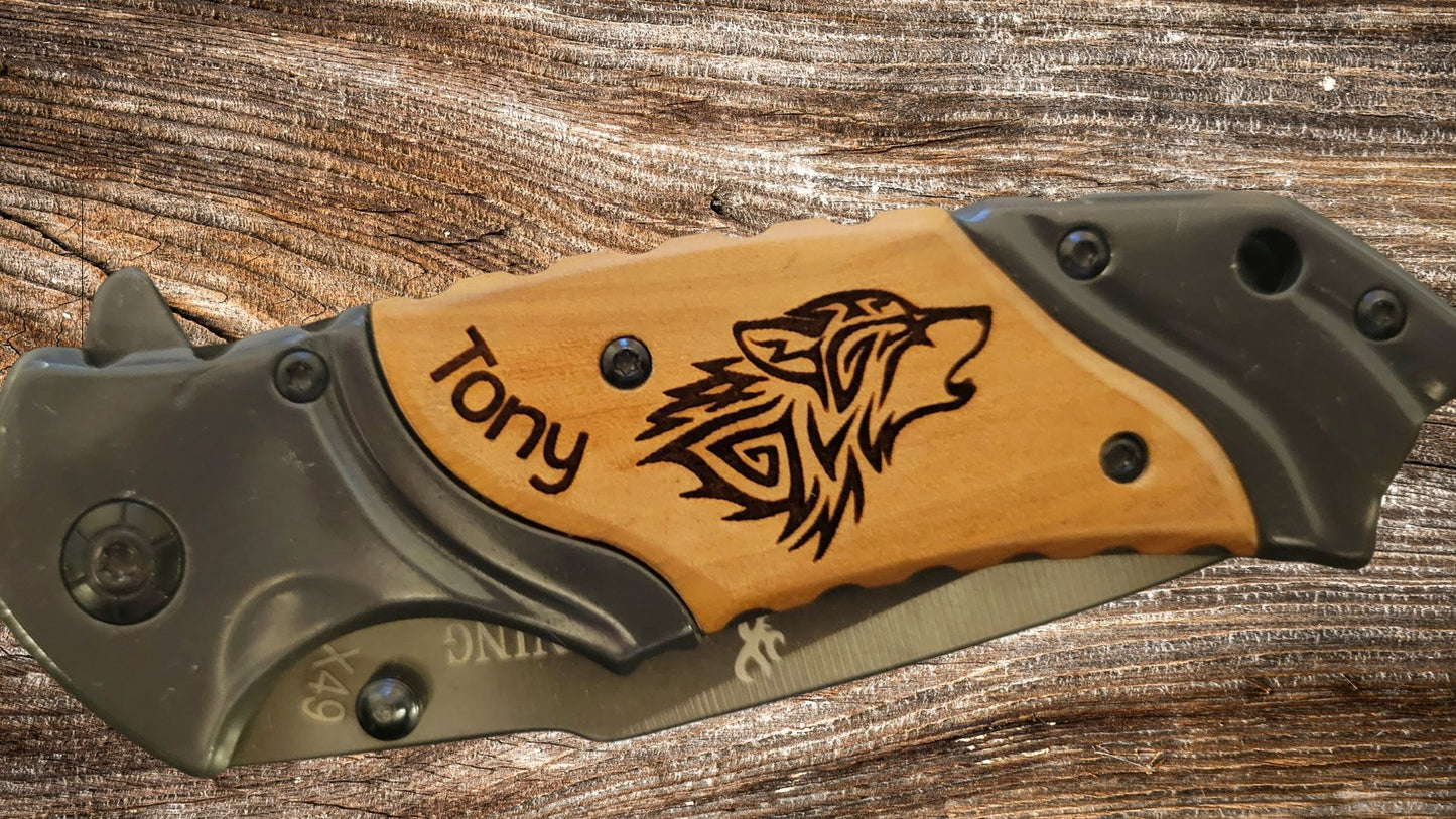 Browning Pocket Knife - Custom Engraved