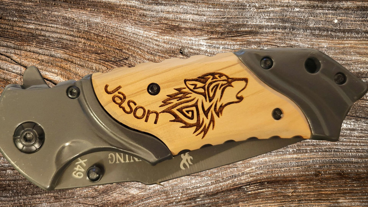 Browning Pocket Knife - Custom Engraved