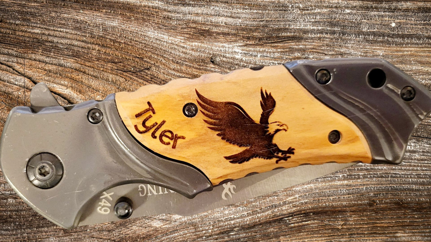 Browning Pocket Knife - Custom Engraved