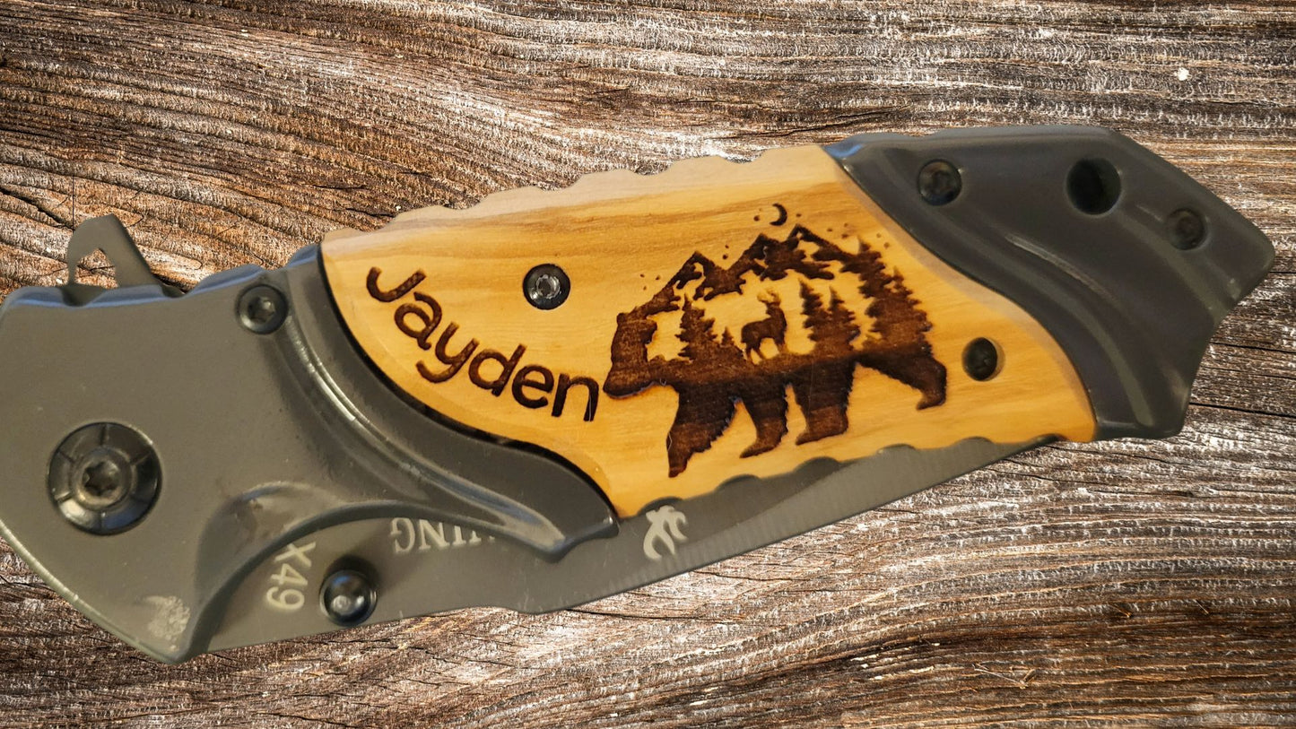 Browning Pocket Knife - Custom Engraved