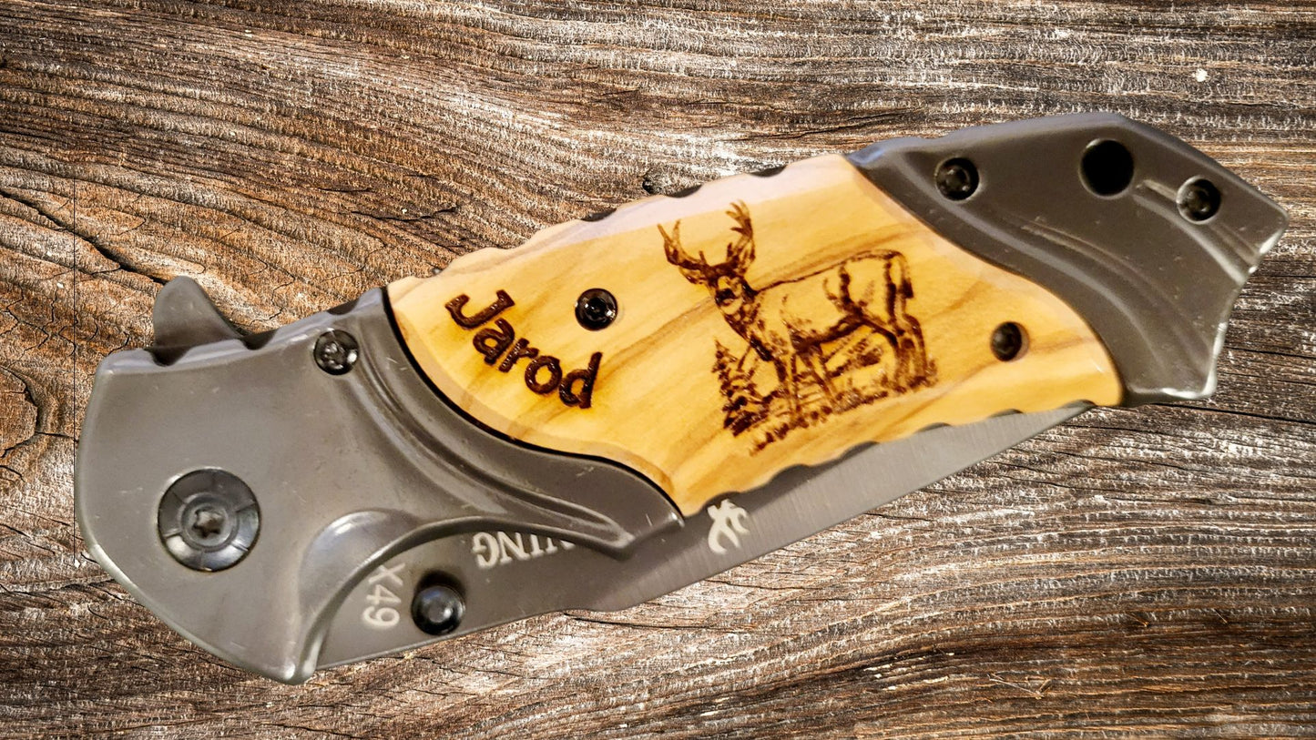 Browning Pocket Knife - Custom Engraved